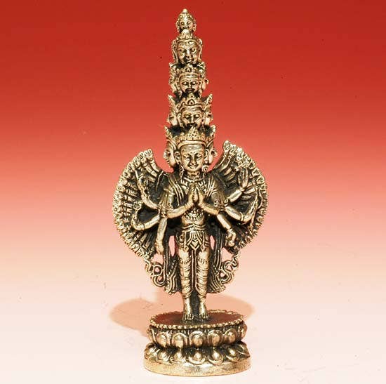 Avalokitesvara Figurine: Brass / 3