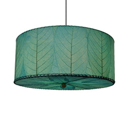 Hanging Drum Pendant Lamp, Sea Blue