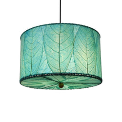 Hanging Drum Pendant Lamp Small, Sea Blue