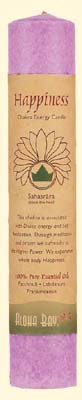 Chakra Pillar Candles, Happiness - Crown Chakra