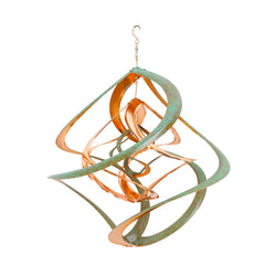Patina & Copper Triple Helix Cosmix Garden Spinner - 20