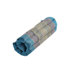 Zafuko Rollable Yoga & Meditation Cushion: Teal/Turquoise / Large