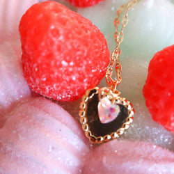 The Crumbs We Left Behind Heart Cake Necklace