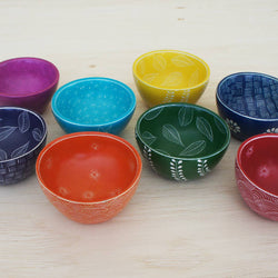 Two Pattern Bowl: Red