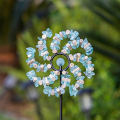 Glass Swirl Garden Stake - 4FT