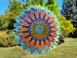 Large Wind Spinner - Floral Mandala