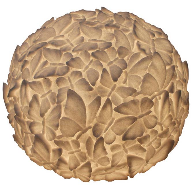 Sandstone Butterfly Ball Lamp: Large