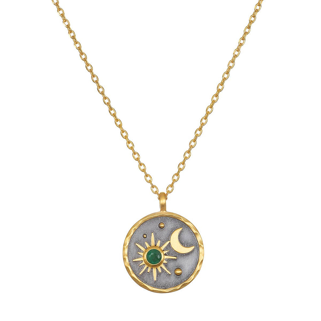 Emerald Sun Moon ~ May Birthstone