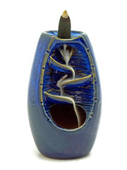 Blue Ceramic Back Flow Incense Burner