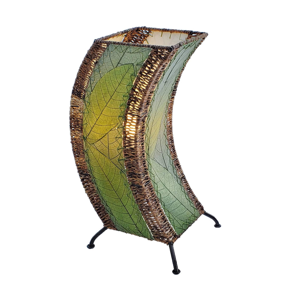 C Shape Table Lamp Green