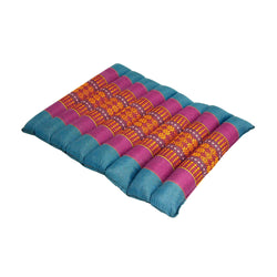 Zafuko Rollable Yoga & Meditation Cushion: Blue Ocean / Medium