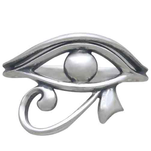 Sterling Silver Eye of Horus Ring: 8