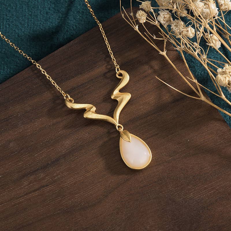 Reindeer Jade Necklace