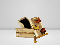 Butterflies are Free - Hand Carved Gift Box