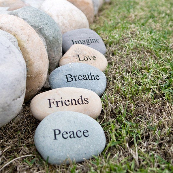 Large Engraved Stones (Words)