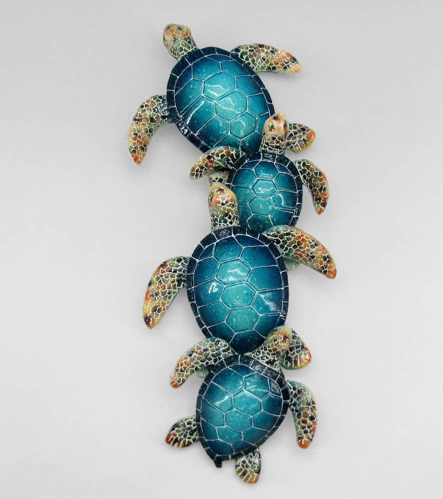 Blue Sea Turtle Wall Plaque