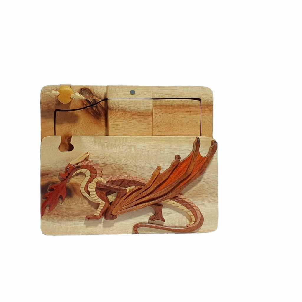Red Dragon - Hand Carved Keepsake Gift Box