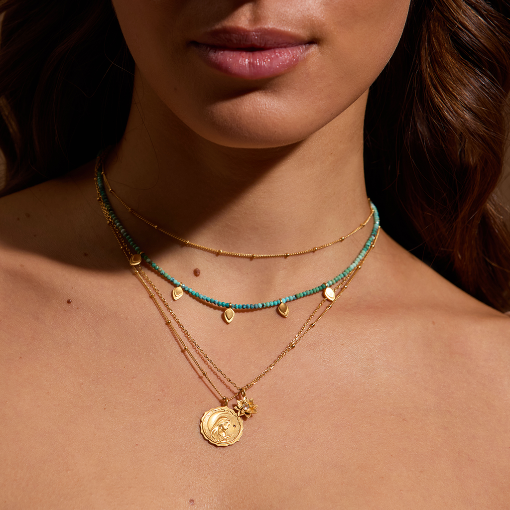 Summer - 16” Soul Renew Gold Lotus Necklace
