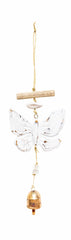 A Lone Butterfly/Wood/Beads & Bell wine chime