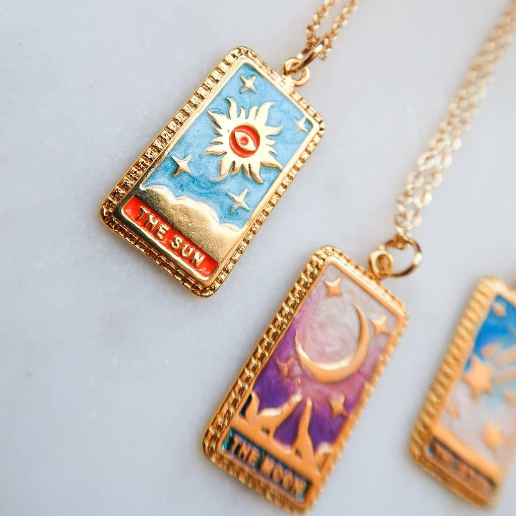 Rainbow Tarot Necklaces: Moon