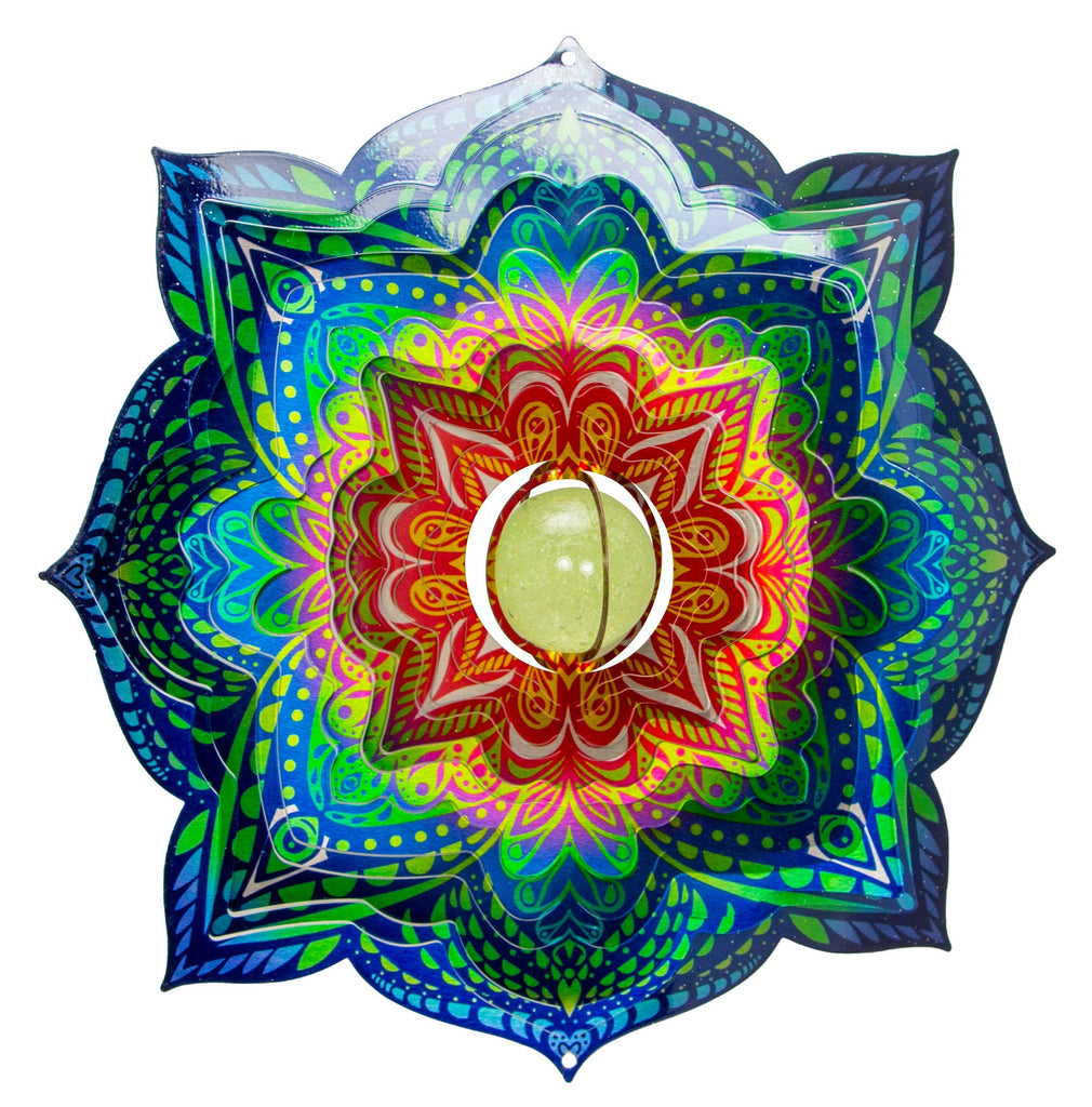 Large Wind Spinner - Glow Mandala