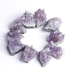 Amethyst Clusters, Raw Amethyst Druzy Crystals: Small
