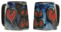 Mara Stoneware Hearts Square Mug
