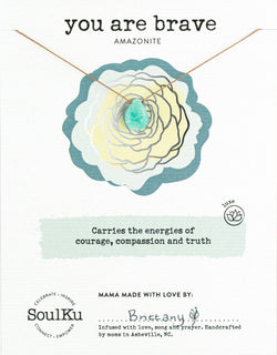 Amazonite Luxe Necklace For You Are Brave