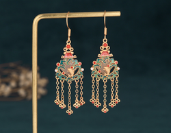 Carp Jumping Dragon Gate Earrings