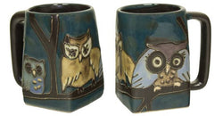 Mara Stoneware Owls on Branch Square Mug