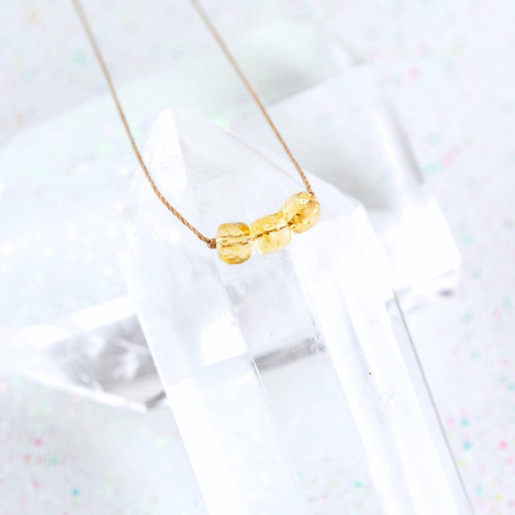 Citrine November Birthstone Necklace
