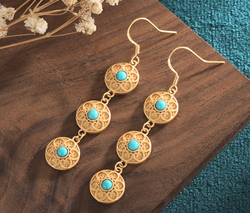 Golden Spiritual Earrings