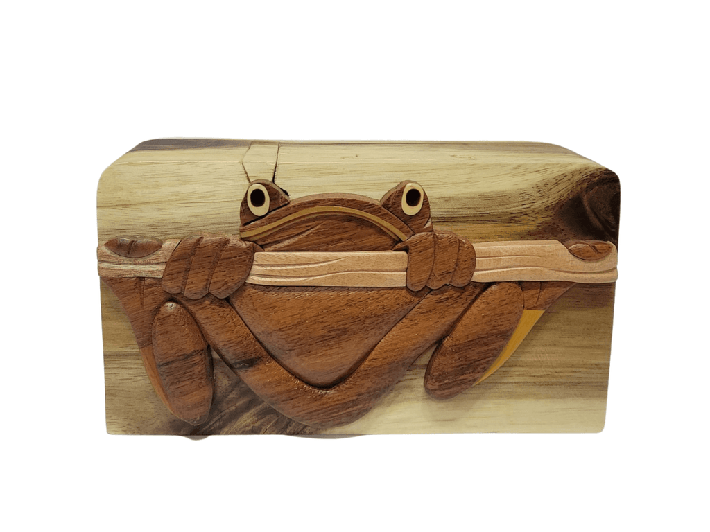 Tree Frog - Hand Carved Keepsake Gift Box