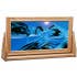 Cherry Wood (Traditional) Moving Sand Art Pictures: Summer Turquoise / Small