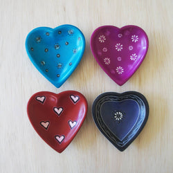 Pattern Heart Dish: RedPattern