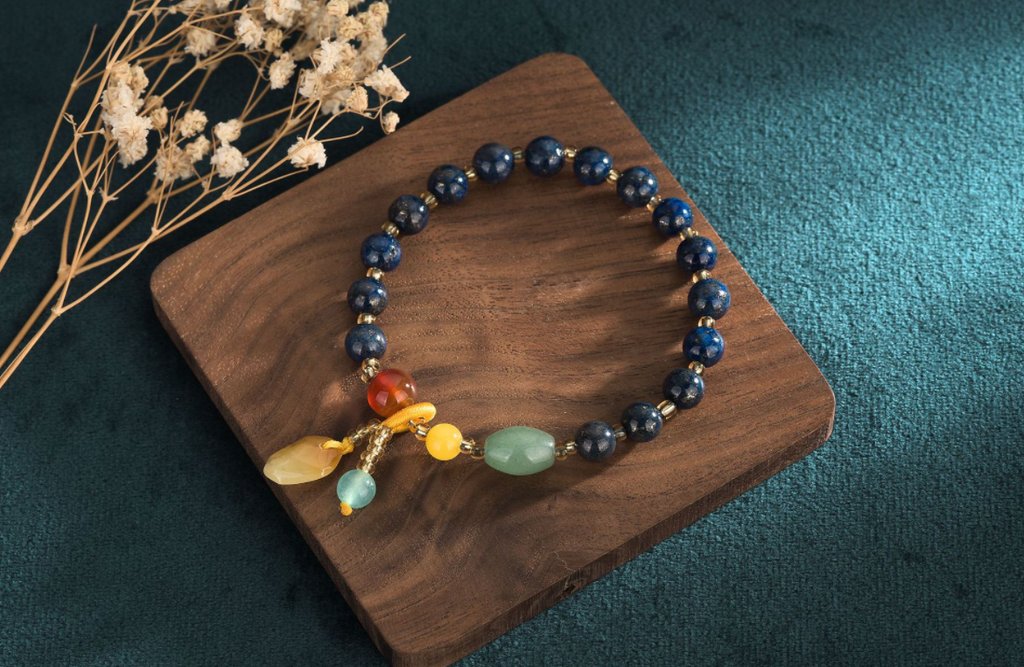 Chinese Style Lapis Lazuli Bracelet