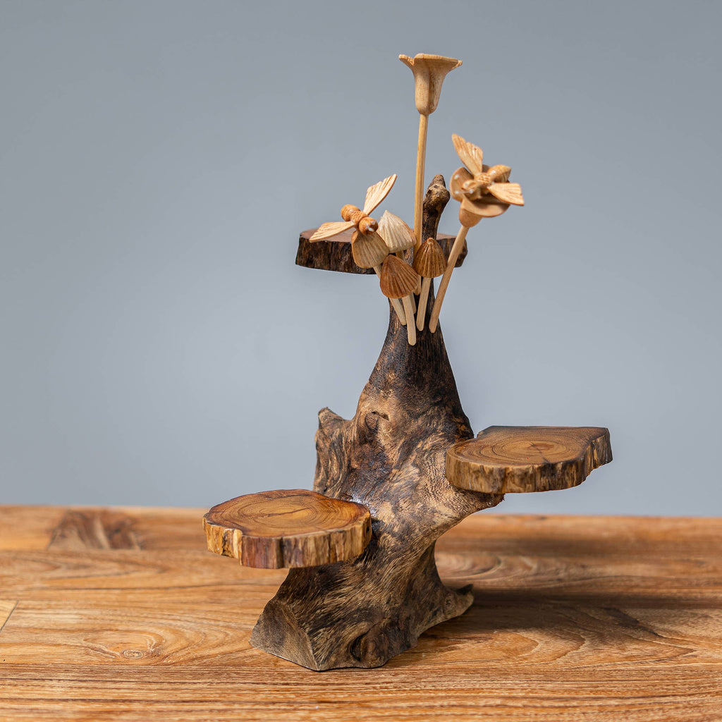 Mini Display Stand with Parasite Mushrooms 12
