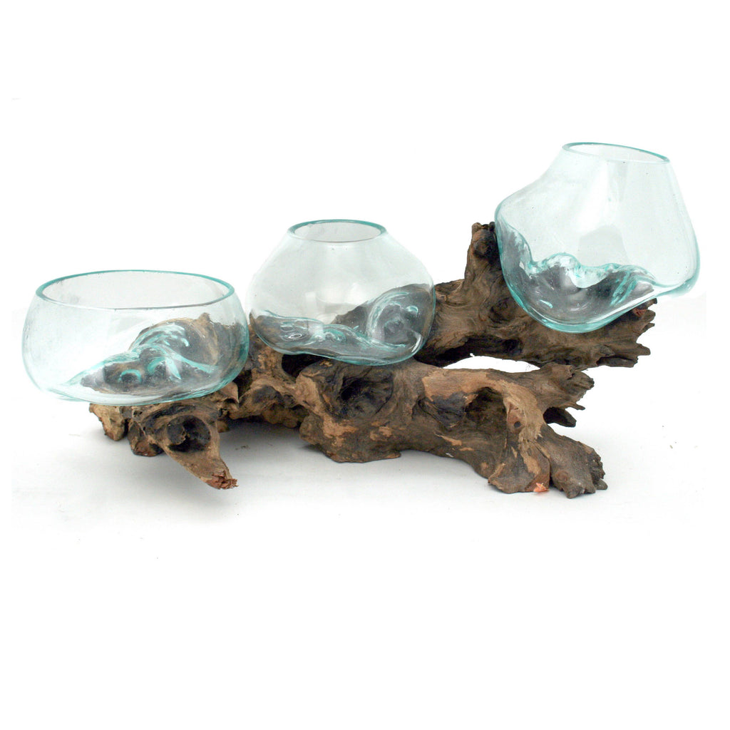 Driftwood Triple Blown Glass (15cm)