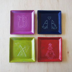 Square Animal Dish: Giraffe Square Dish