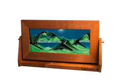 Alder Wood (Traditional) Moving Sand Art Pictures: Volcanic Clear / Small