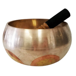 Tibetan Om Mane Padme Singing Bowl: L (5.5