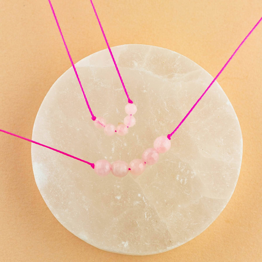 Rose Quartz Big Wishes Necklace for Love