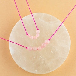 Rose Quartz Big Wishes Necklace for Love