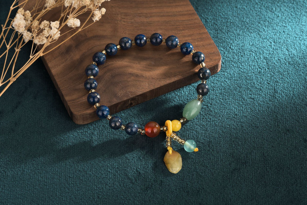 Chinese Style Lapis Lazuli Bracelet