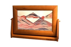 Cherry Wood (Traditional) Moving Sand Art Pictures: Summer Turquoise / XLarge