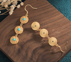 Golden Spiritual Earrings