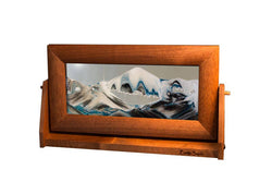 Alder Wood (Traditional) Moving Sand Art Pictures: Volcanic Clear / Small