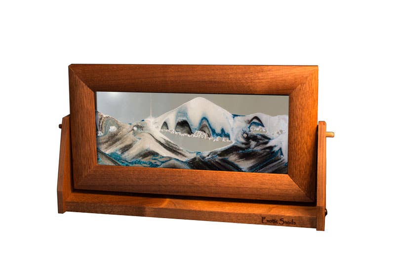 Alder Wood (Traditional) Moving Sand Art Pictures: Volcanic Clear / Medium