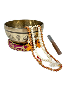 Therapy Singing Bowl Buddha Symbols Engraved
: 8