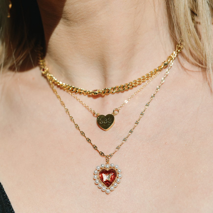 Crimson Memories | Heart Necklace